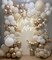 60PCS Metallic Champagne Gold Cream White Clear Balloon (Nude White Gold) 1 x 1 x 1 inches